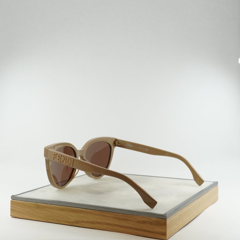 💯 FENDI FE40008U 57J BROWN BEIGE SUNGLASSES , worn ones , like new - Picture 7 of 14